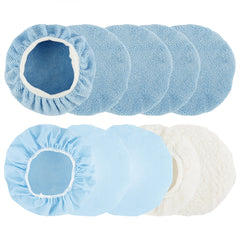 Soft Microfiber Car Polisher Pad Cover Non-slip Stretch Car Wax Cover Kit