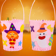 Halloween Bucket Bag Tote Kids DIY Craft Kit Candy Bag