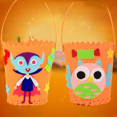 Halloween Bucket Bag Tote Kids DIY Craft Kit Candy Bag