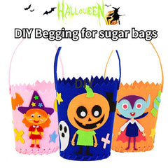 Halloween Bucket Bag Tote Kids DIY Craft Kit Candy Bag