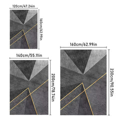 Geometric Kitchen Rug Living Room Decorative Carpet
