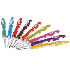 9pcs Wool Knitting & Crochet Hook Set Non-slip Silicone Handle Aluminum Needles