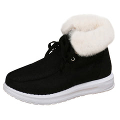 Fur Fleece Lined Thermal Snow Shoes Lightweight Winter Boat Shoes