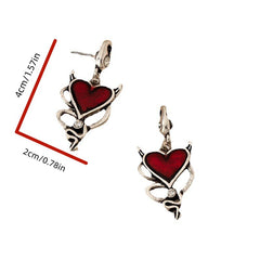 Halloween Retro Red Earrings Men's And Women's Ear Jewelry