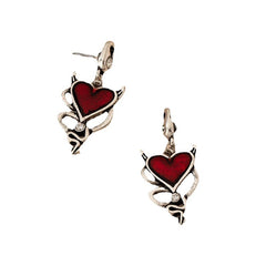 Halloween Retro Red Earrings Men's And Women's Ear Jewelry
