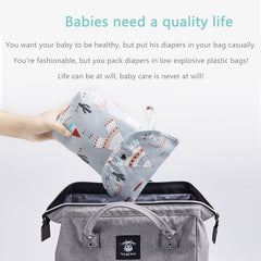 Waterproof Reusable Large Capacity Diaper Bag Handbag