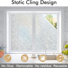 Frosted Glass Window Film - Privacy Solution for Home