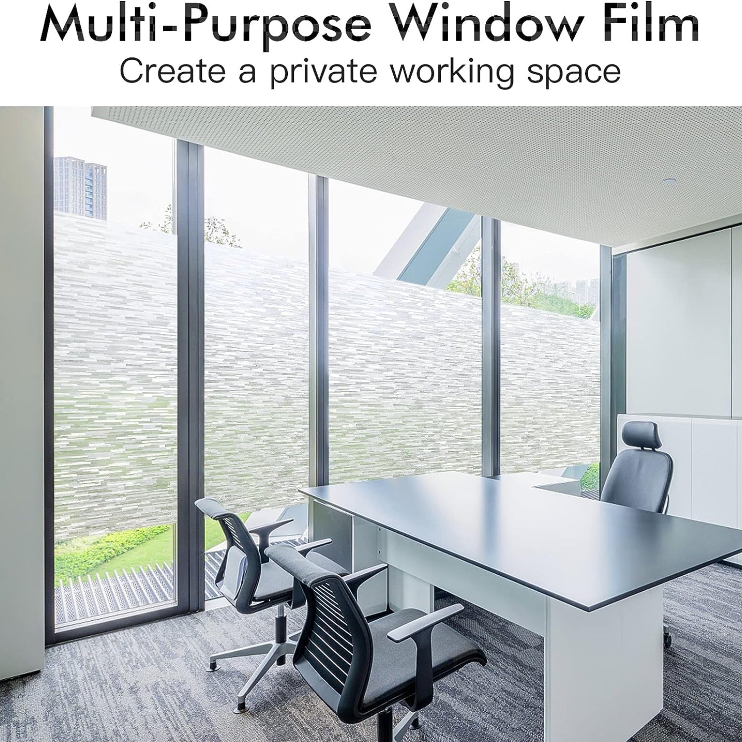 Frosted Glass Window Film - Privacy Solution for Home