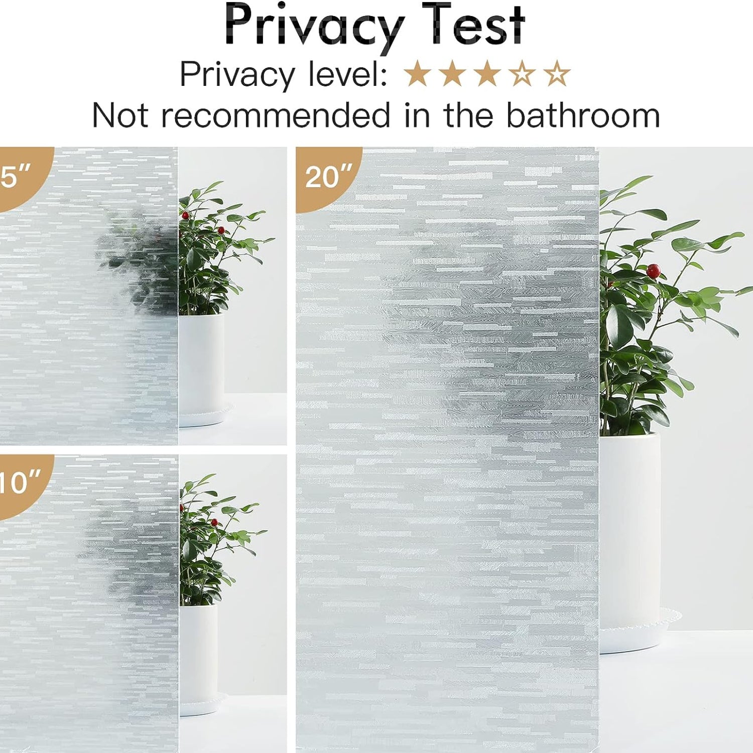 Frosted Glass Window Film - Privacy Solution for Home