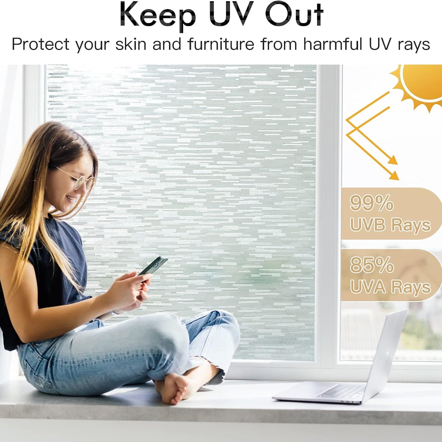 Frosted Glass Window Film - Privacy Solution for Home