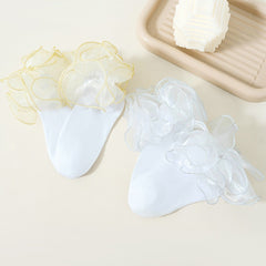 Girls Kids Lace Ruffled Socks Breathable Comfy Children's Socks