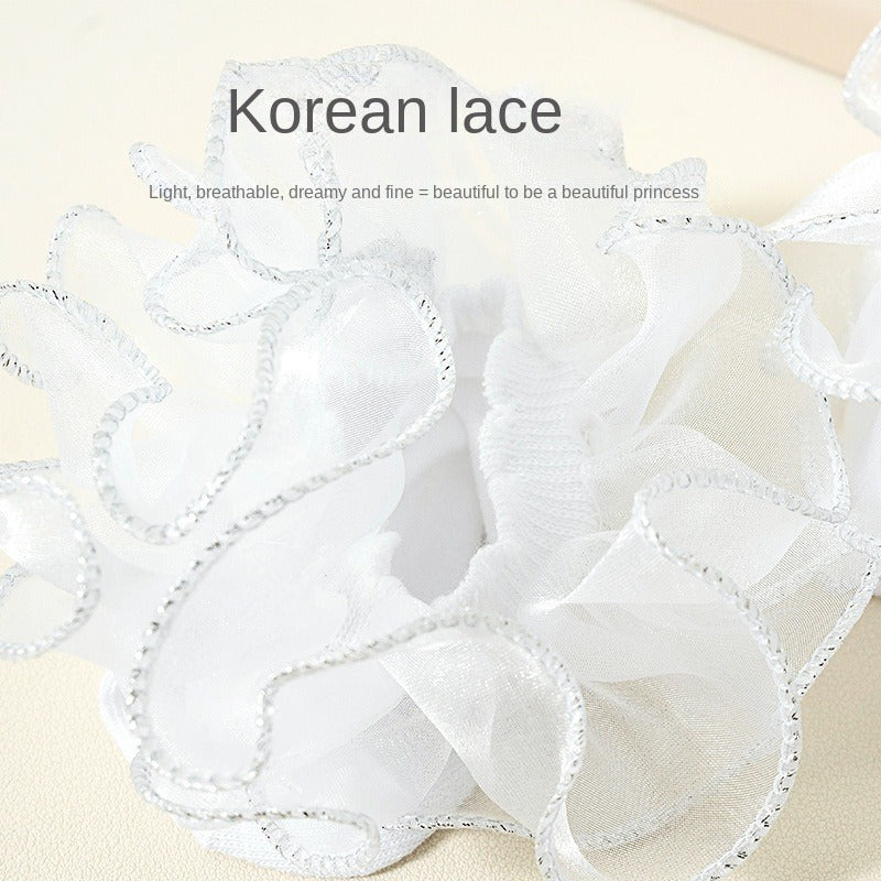 Girls Kids Lace Ruffled Socks Breathable Comfy Children's Socks
