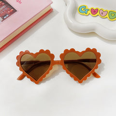 Girl's Sweet Heart Shape Sunglasses Outdoor Street Photography Classic