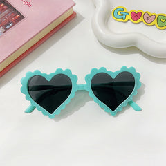 Girl's Sweet Heart Shape Sunglasses Outdoor Street Photography Classic