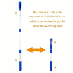 Professional Telescopic Pool Pole - Adjustable 3 Piece Aluminum