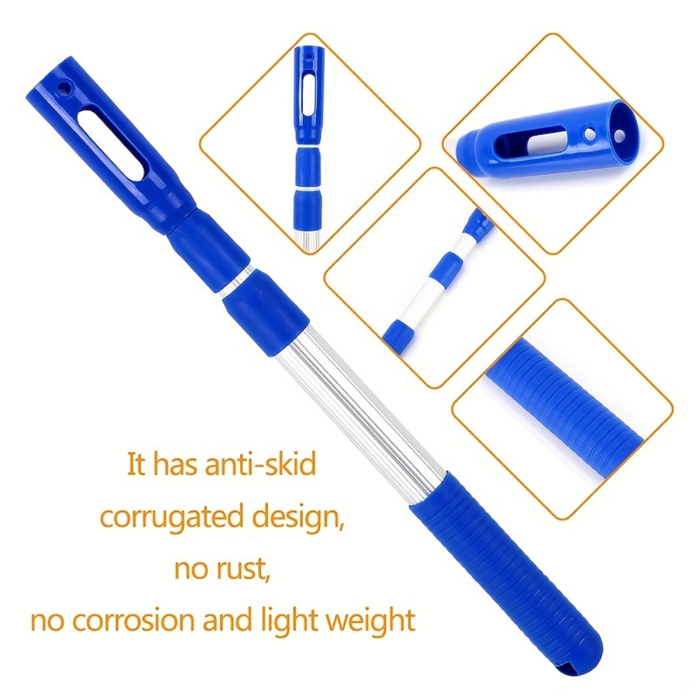 Professional Telescopic Pool Pole - Adjustable 3 Piece Aluminum