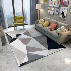 Nordic Geometric Living Room Sofa Coffee Table Carpet Light