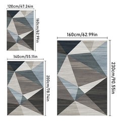 Nordic Geometric Living Room Sofa Coffee Table Carpet Light