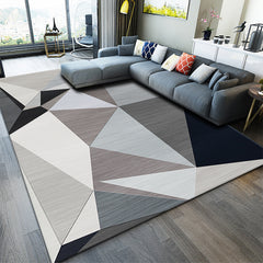 Nordic Geometric Living Room Sofa Coffee Table Carpet Light