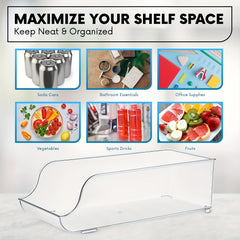 2pcs Refrigerator Can Dispenser Clear Plastic