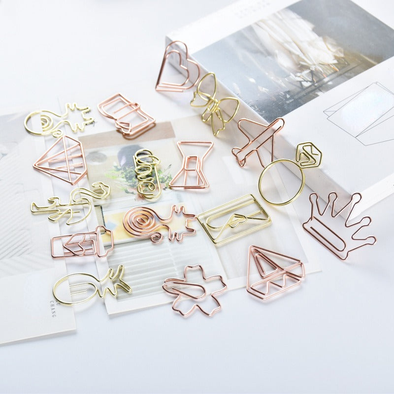 20pcs Paper Clip Shaped Bookmark Clip Bulk