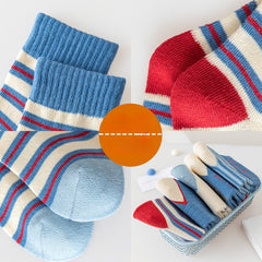 5 Pairs Boys Cartoon Car Crew Socks for Spring Autumn