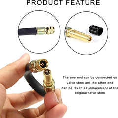 Tire Valve Extension Adapter for Easy Car Wheel Inflation