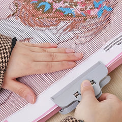 4pcs Pink DIY Tool Clips Rhinestone Painting Tool Clip Painting Accessories