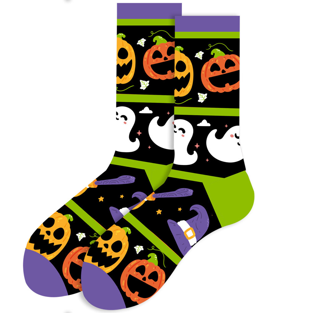 6 Pairs Boys Halloween Novelty Crew Socks