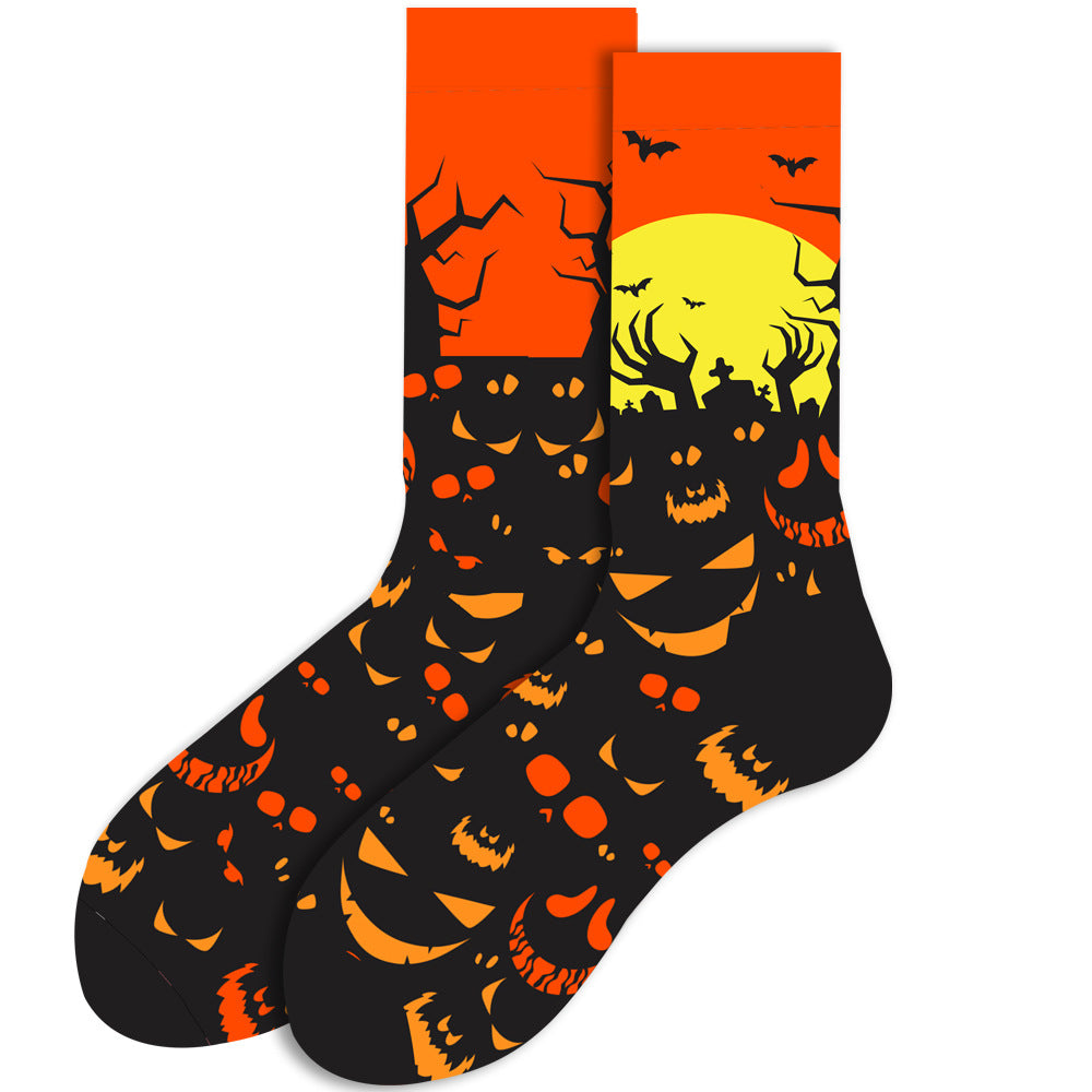6 Pairs Boys Halloween Novelty Crew Socks