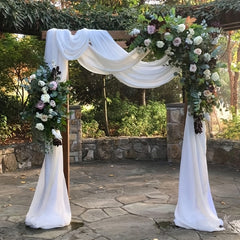 Wedding Arch Drapes 5.49m Chiffon Fabric for Ceremony Decor