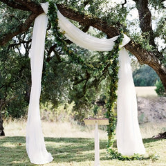 Wedding Arch Drapes 5.49m Chiffon Fabric for Ceremony Decor