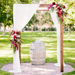 Wedding Arch Drapes 5.49m Chiffon Fabric for Ceremony Decor