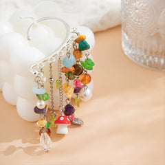 Boho Style Turquoise Crystal Mushroom Heart Ear Wrap