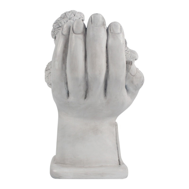 Dog Pet Grave Marker Angel Statue In God's Hands Pet Headstone