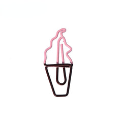 Cartoon Carrot Paperclip Fruit Bookmark Set