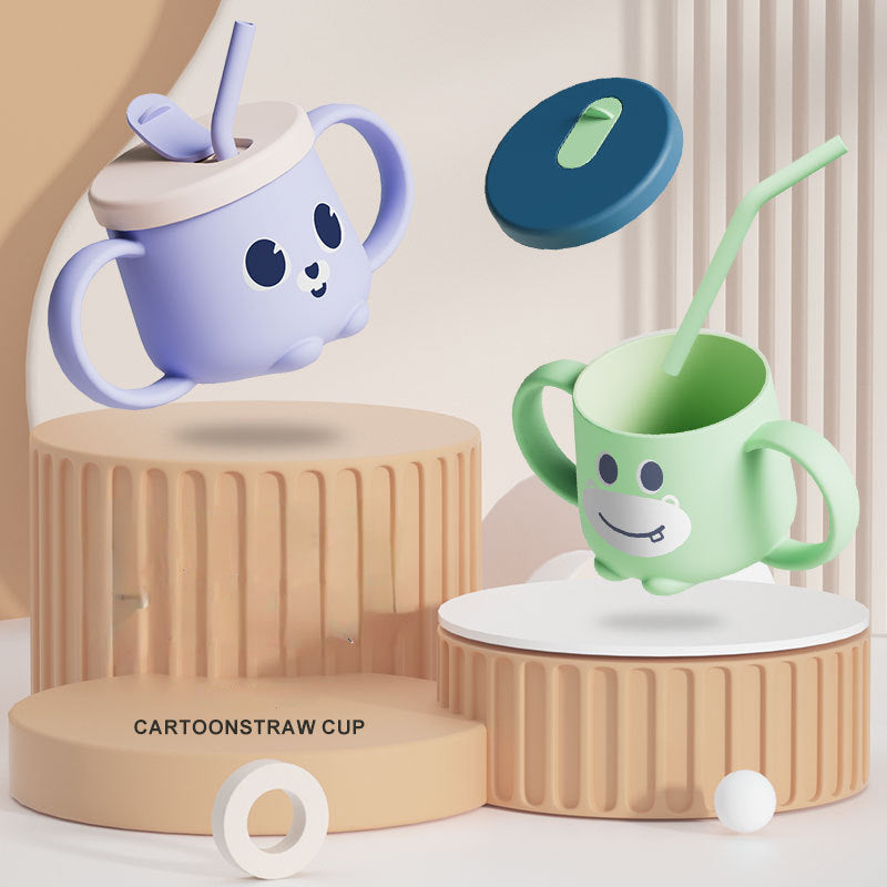 250ml Kids Stainless Steel Water Cup with Straw