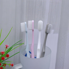 4pcs Bamboo Charcoal Thin Soft Toothbrush Adults Household Portable Travel