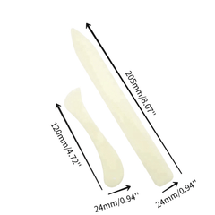2pcs Bone Folder Leather Scoring Folding Creasing Edges Paper Sewing Tools