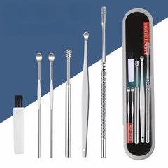 6pcs Ear Cleaning Tool Set Stainless Steel Ear Care Kit