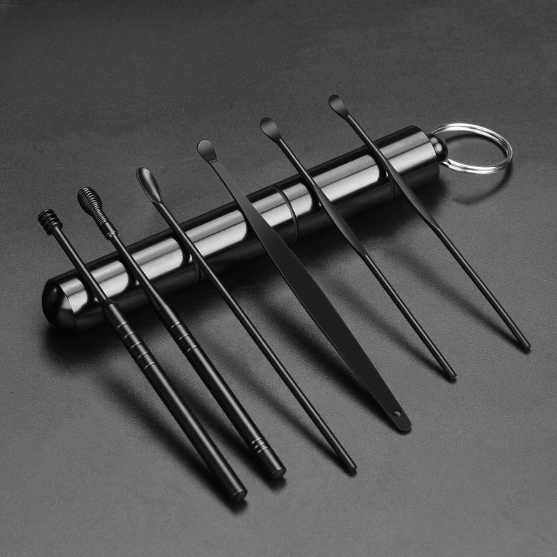 6pcs Ear Cleaning Tool Set Stainless Steel Ear Care Kit