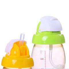 Pigeon Straw Wide Neck Training Soft Silicone Non Spill Baby Bottle