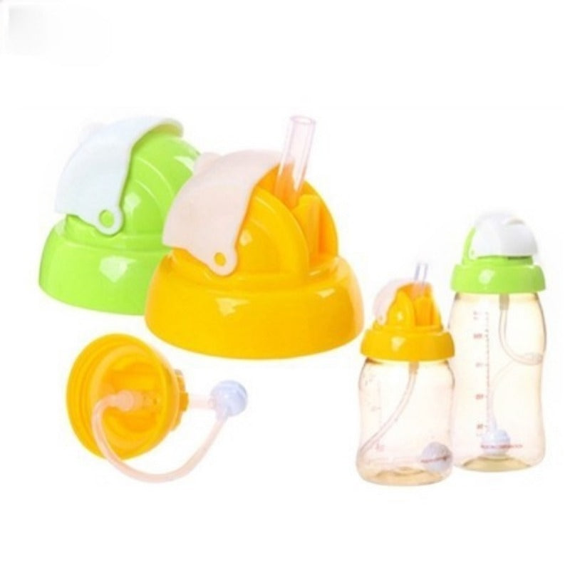 Pigeon Straw Wide Neck Training Soft Silicone Non Spill Baby Bottle