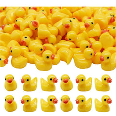 20pcs Resin Ducks Tiny Ducks Slime Charms DIY Craft Micro Landscape Garden Decor