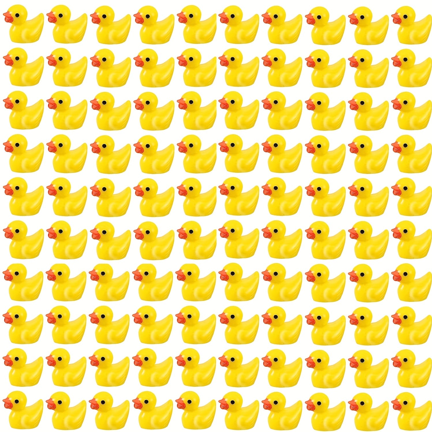 20pcs Resin Ducks Tiny Ducks Slime Charms DIY Craft Micro Landscape Garden Decor