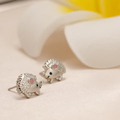 Cartoon Hedgehog Stud Earrings For Girls Birthday Gift