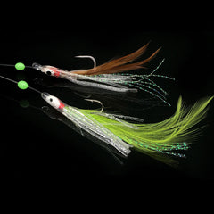 5 Bags Luminous Chatterbait Fishhook Bionic Squid Silicone Soft Fishing Lure
