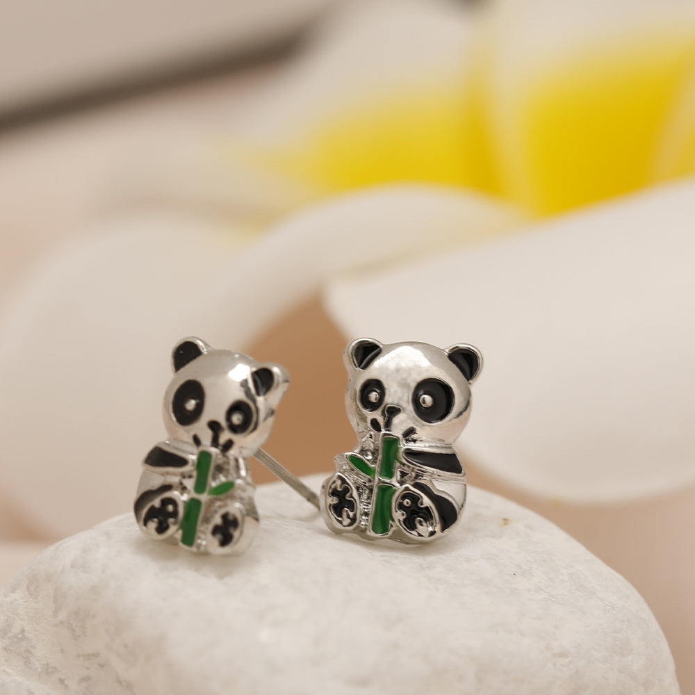 Panda Stud Earrings Birthday Christmas Gift For Women Girls