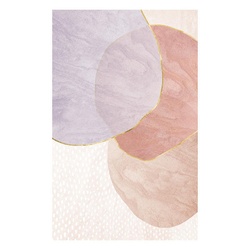 Nordic Style Pink Sofa Coffee Table Mat Abstract Large Area Non-slip Rug 80x160
