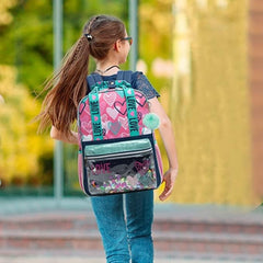 Heart Pattern School Bags Set for Boys - Backpack, Lunch Bag, Pencil Case Set